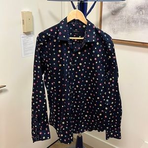 Bugatchi Classic Fit Button Down with Pattern - Size L - Lightly Used